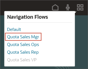 Navigation Flows Selector